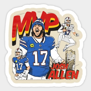 Josh Allen Mvp Nfl Comic Vintage Sticker